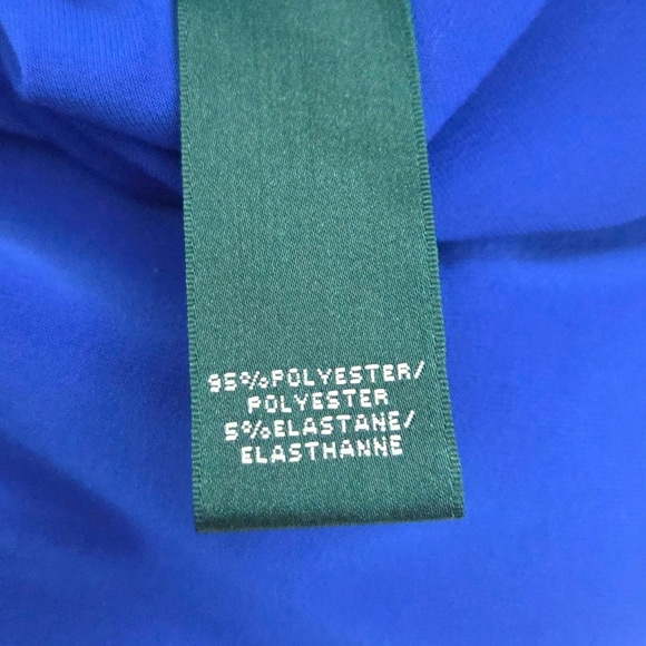 Ralph Lauren Stretch Sheath Dress NEW Career Cocktail Party Womens 18 Blue - Picture 7 of 11